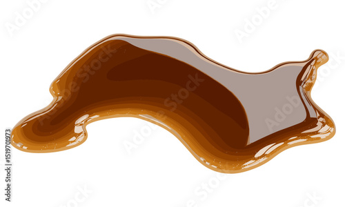 Spill of soda on white surface, puddle clean up, liquid mess isolated, beverage accident, drink liquid splash, vector illustration, isolated beverage, clean spill.