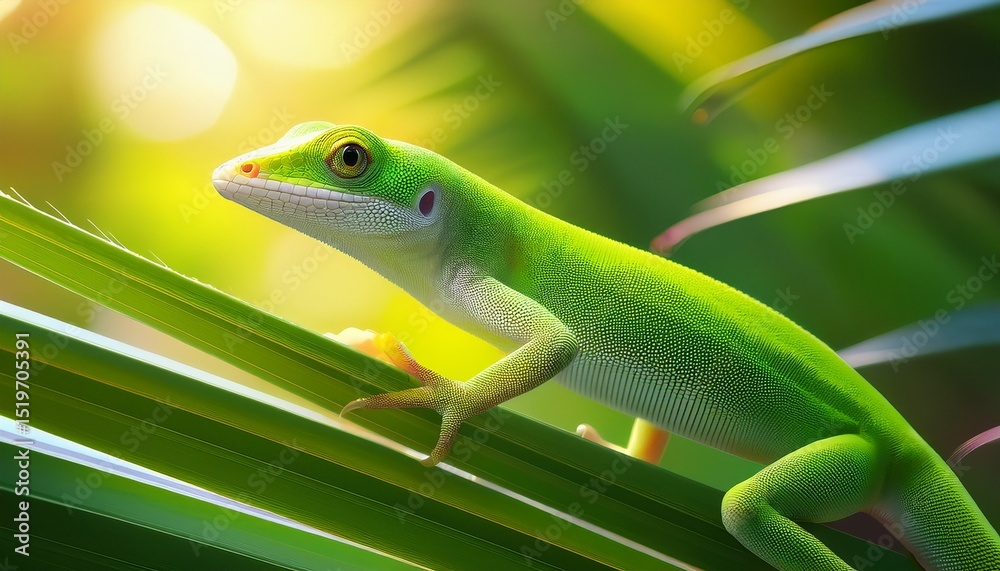 Fototapeta premium Anolis (Grüner Anolis)
