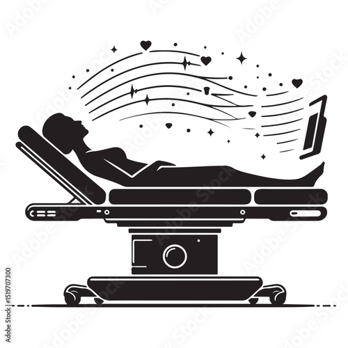 Relaxation and Wellness A Serene Spa Treatment Illustration
