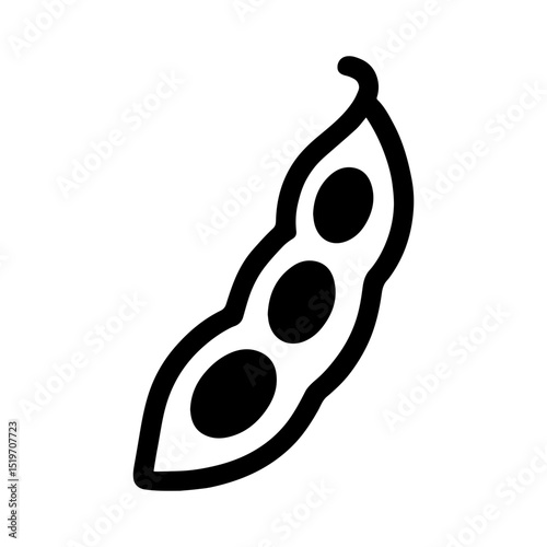 Edamame icon with transparent background

