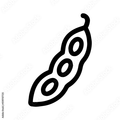Soybean icon with transparent background

