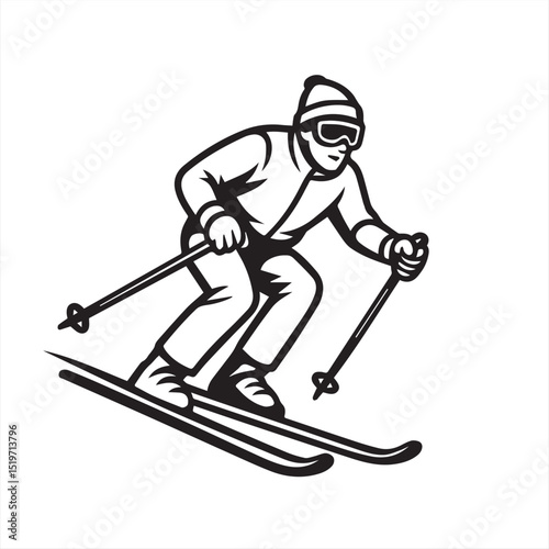 skier on the ski