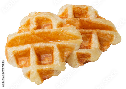 Desert Glazed Croffle on white background