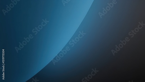 Futuristic Gradient AI Background with Smooth Blue to Black Transition