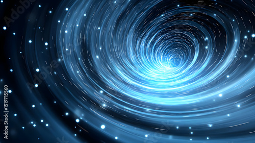 Vortex of Light and Stars in Space with a Cosmic Swirling Effect