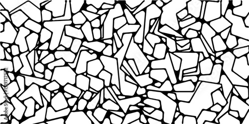 Mosaic with a cellular, organic pattern