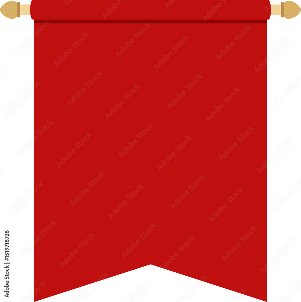 Naklejka premium Illustration of a empty flag.
