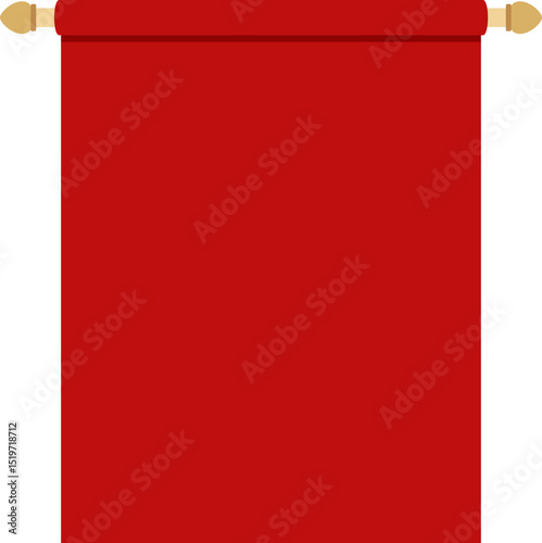 Illustration of a empty flag. 