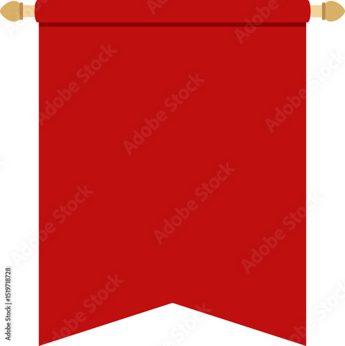 Illustration of a empty flag. 