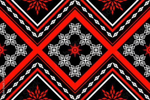 Ethnic Figure aztec embroidery style.Geometric ikat oriental traditional art pattern.Design for ethnic background,wallpaper,fashion,clothing,wrapping,fabric,element,sarong,graphic,vector illustration.
