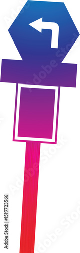 Road signs vector illustration. Vector green plate road signs templates for pointing direction. Isolated on white background