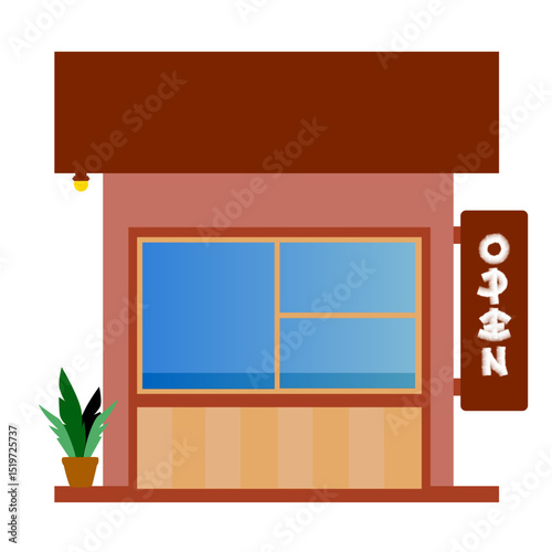 vector illustration of a store