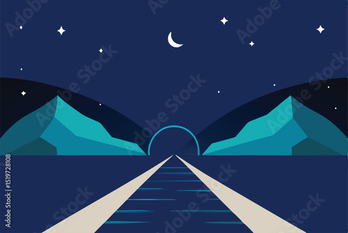 road to the sky background