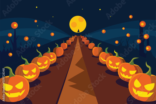 halloween pumpkin on the roof
