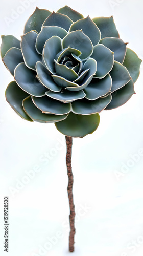 Gray-Green Succulent Plant Detail