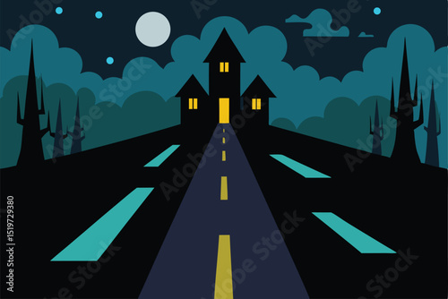 night road in the city