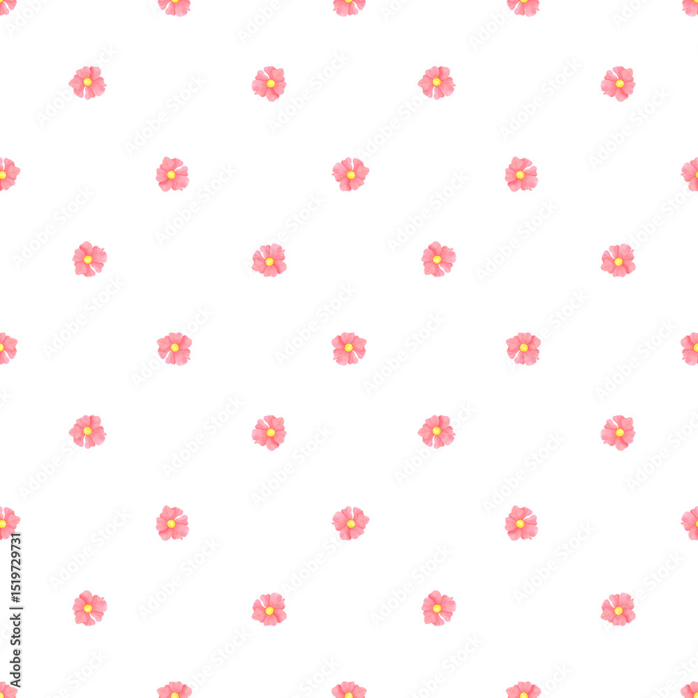 Hand drawn watercolor red poppy wildflowers seamless pattern. Flower of the field isolated on white background. Can be used for textile, fabric, scrapbook and other printed products. Hand drawn watercolor red poppy wildflowers seamless pattern. Flower of the field isolated on white background. Can be used for textile, fabric, scrapbook and other printed products.