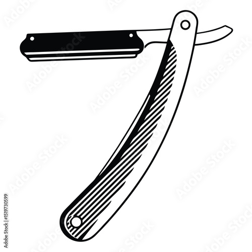 razor icon Simple thin line stroke vector