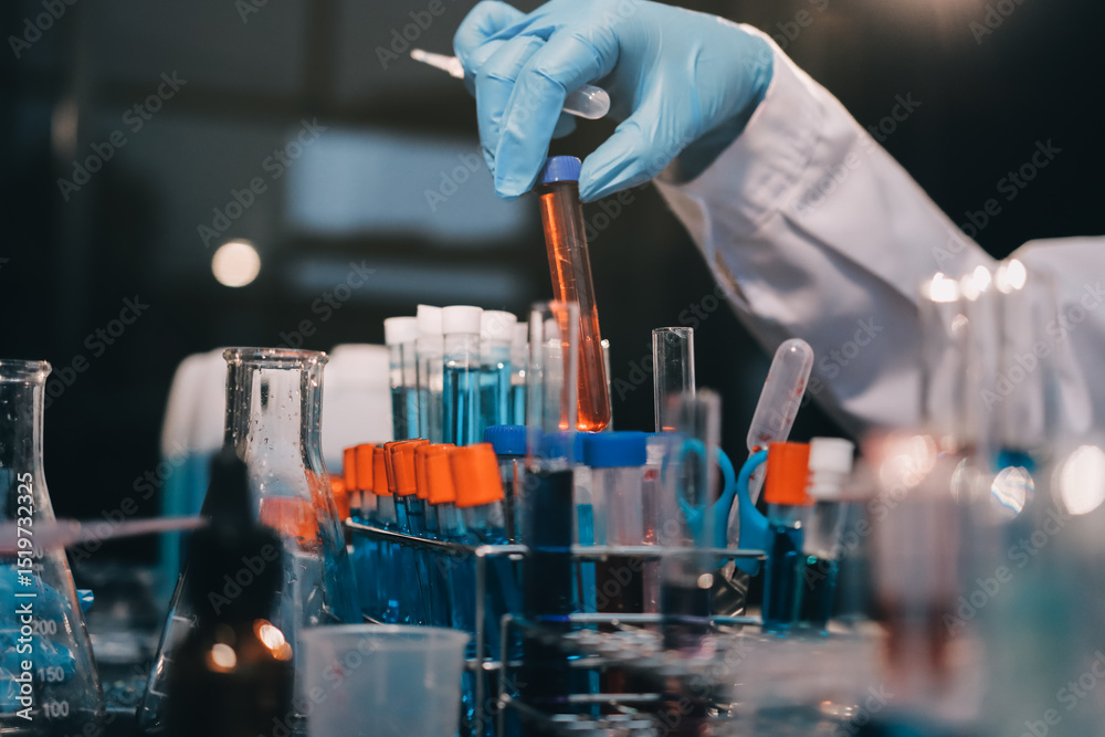 scientist working at the laboratory scientist working at the laboratory