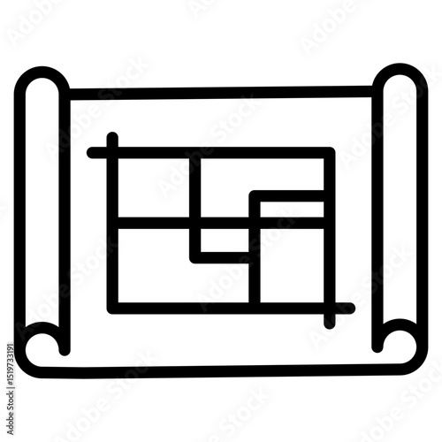 Layout line icon