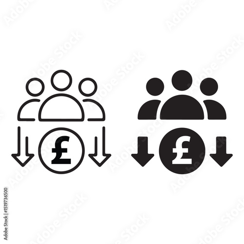 Elegant icon set for mobile app user experience design