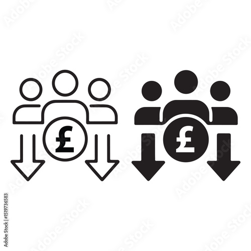 Elegant icon set for mobile app user experience design