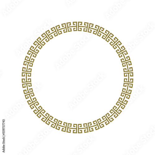 Decorative frame in greek style.	