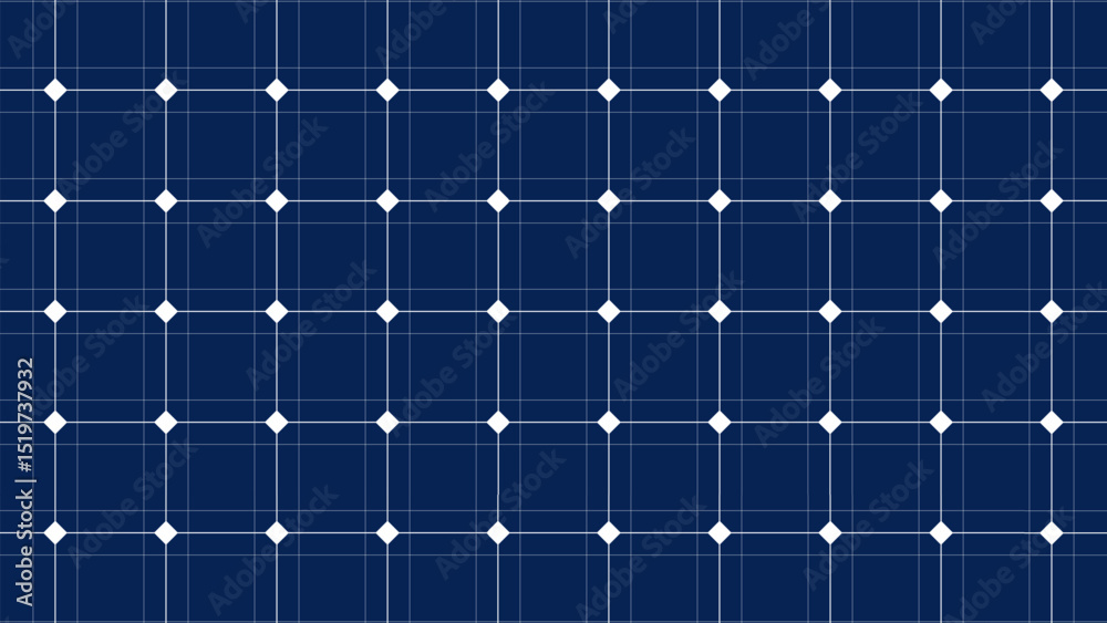 Seamless pattern with cellular texture of polycrystalline solar panels. Texture of a monocrystalline solar panel as a seamless pattern. Renewable energy of sun. Environmental protection and ecology.