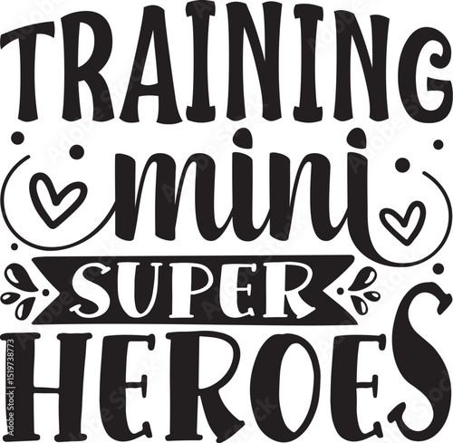 Training mini super heroes design File