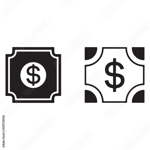 Elegant icon set for mobile app user experience design