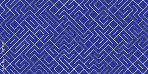 Labyrinth illustration isolated on blue
