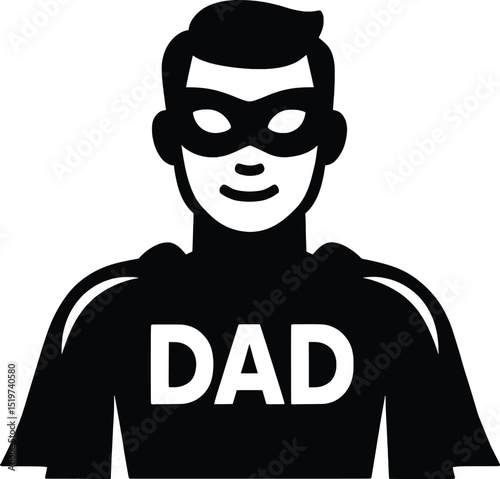 Super Dad Father's Day Vector Illustration