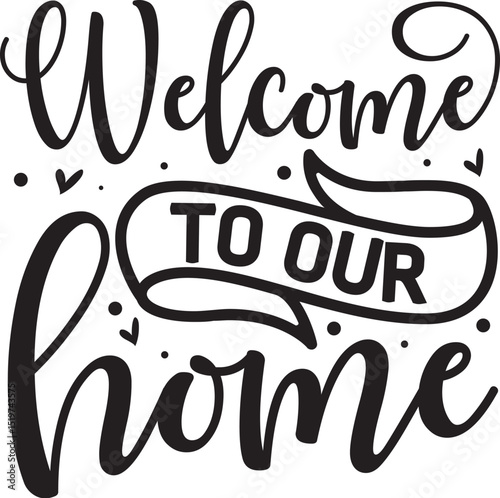 Welcome to our home hand lettering design File
