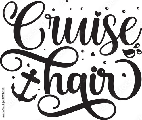Cruise hair design vector illustration File