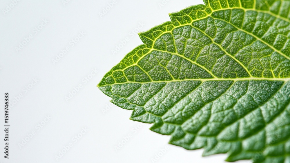 Fototapeta premium close up of green leaf
