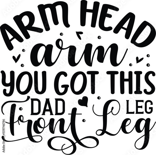 Funny body parts dad design svg File