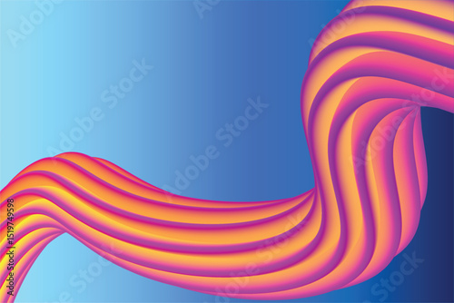 Abstract vector fluid zigzag line wave background