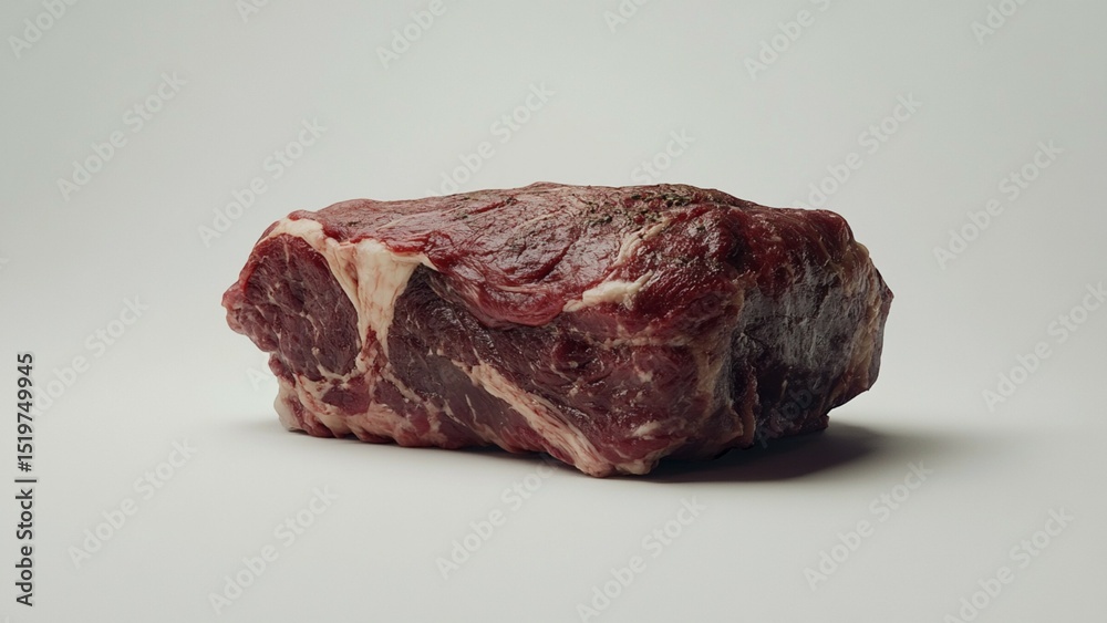 Fototapeta premium raw meat on a black background