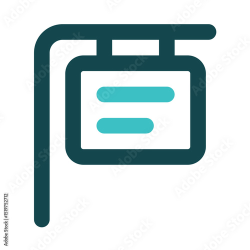 signboard icon for illustration