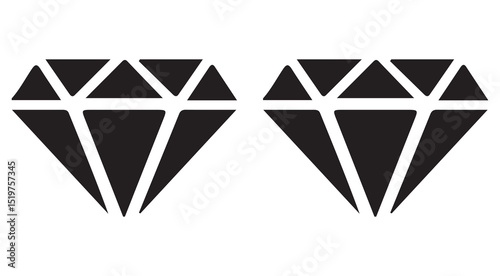 Diamonds icon. diamond icon vector illustration eps 10