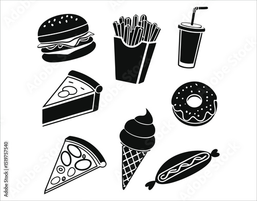Minimal Fast Food Icon Pack