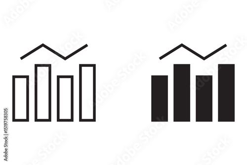 Benchmark size icon set. Dashboard rating, service business progress. Benchmark icon.