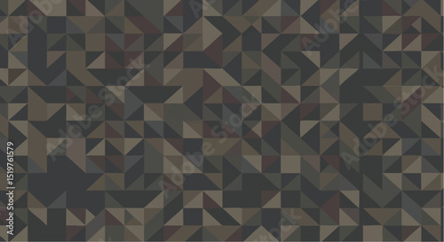 Abstract Geometric Low-Poly Background Minimal Vector Illustration Dark Brown, Gray, and Maroon Triangle Mosaic Pattern Texture