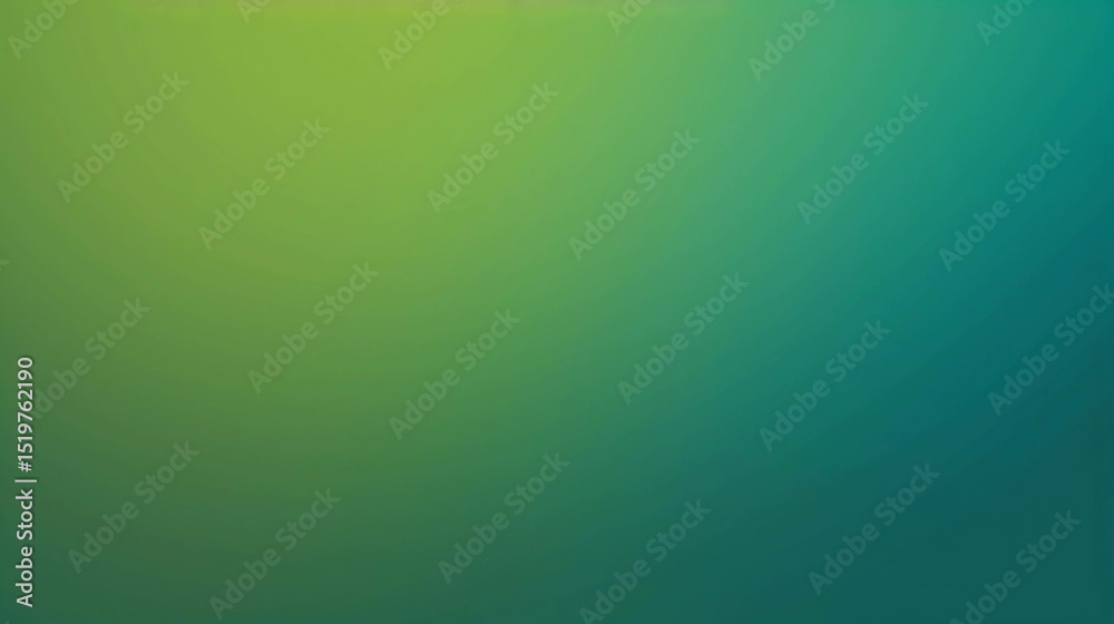 Obraz premium Abstract Green and Teal Gradient Background Smooth Color Transition for Design Projects