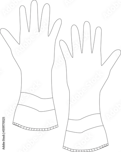 a pair of gloves for gardening