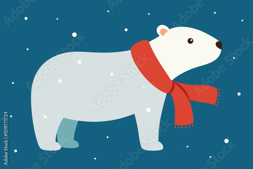 polar bear in the snow