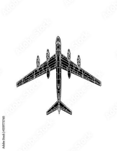 russian strategic bomber Tu-95 Bear