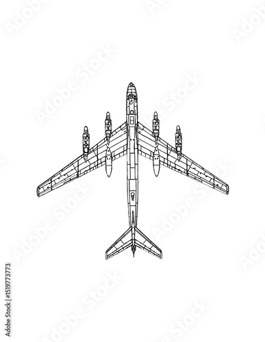 russian strategic bomber Tu-95 Bear