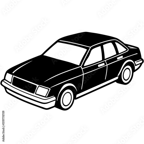 Clean Car Illustration – Vector Format