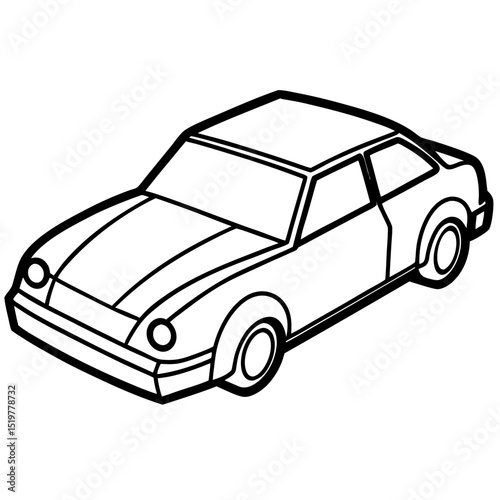 Clean Car Illustration – Vector Format